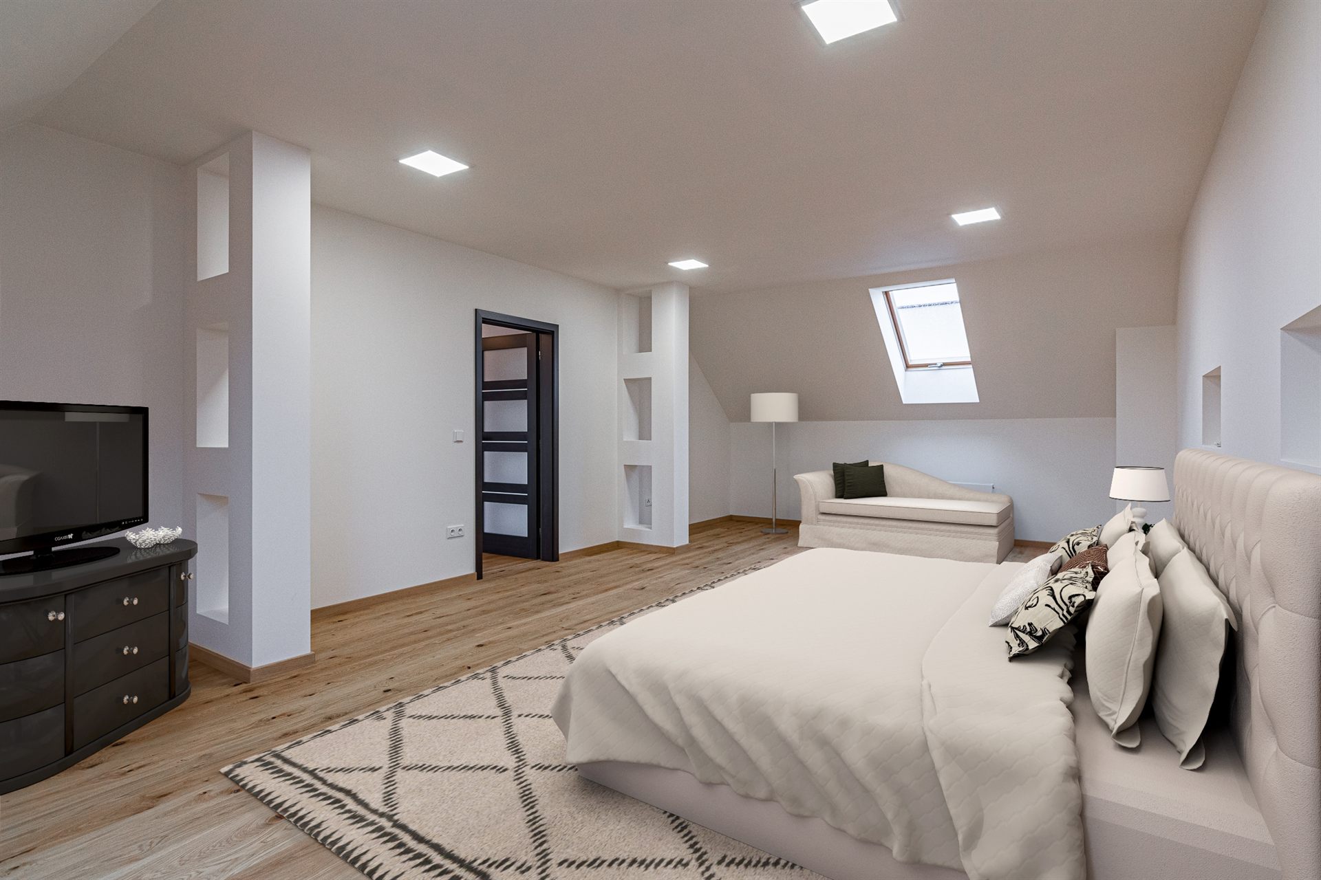 PodkrovnĂ­ loĹľnice â€“ rodinnĂ˝ dĹŻm ByĹˇice